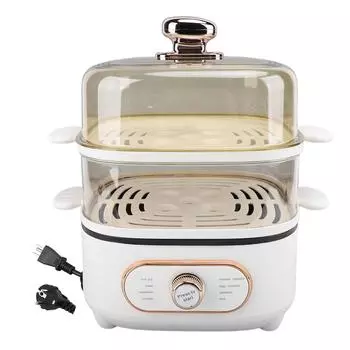 2-уровневая электрическая пароварка 1200 Вт 10,5 л штабелируемая многоцелевая плита электрическая конфорка с функцией приготовления на пару P US Plug 110V