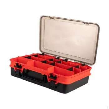 2-уровневый лоток для рыболовных снастей, контейнер для мушек