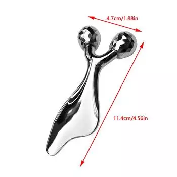 2 в 1 3D массажер для лица и массажный инструмент Гуаша Холодный ролик для лица Глаз Подтяжка подбородка Подтяжка кожи Инструменты для скульптурирования красоты