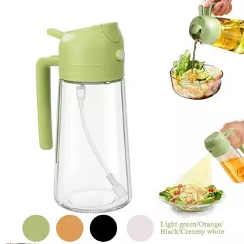 2 в 1 470 мл распылитель масла диспенсер бутылка кухонный гриль кулинария оливковое масло диспенсер кухонный инструмент для выпечки жарки пикника чёрный