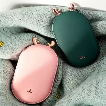 2 в 1 электрическая грелка для рук 5200 мАч внешний аккумулятор карманная грелка для рук перезаряжаемая грелка для рук охота гольф кемпинг снаряжение теплые подарки зелёный