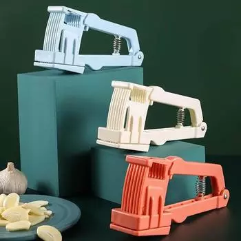 2 в 1 Алюминиевая измельчитель и ломтерезка для чеснока и имбиря Пресс для чеснока Слайсер с нарезкой и измельчением Прочный ломтерезка Кухонные принадлежности