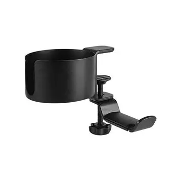 2 в 1 алюминиевый сплав настольное крепление игровой держатель наушников портативный съемный вращающийся на 360 градусов вешалка для сумок офисный стаканчик