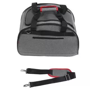 2 в 1 автомобильная переноска для кошек с регулируемым ремнем, дышащая, водонепроницаемая, складная, мягкая подушка для путешествий для кошек и собак