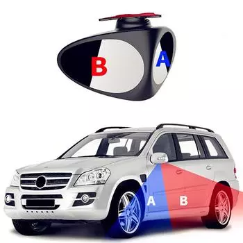 2 в 1 Автомобильное зеркало для слепых зон, широкоугольное зеркало, вращение на 360 градусов, регулируемое выпуклое зеркало заднего вида, вид на переднее колесо, автомобильное зеркало
