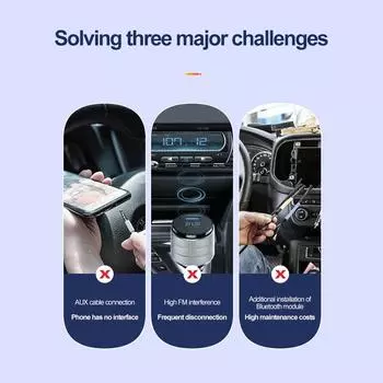 2 в 1 автомобильный Bluetooth приемник передатчик беспроводной Aux адаптер USB 3,5 мм разъем аудио музыка микрофон гарнитура адаптер для автомобильного динамика