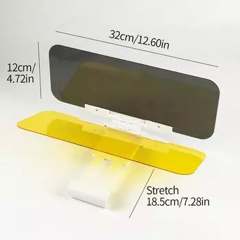 2 в 1 автомобильный солнцезащитный козырек HD Anti Sunlight ослепляющие очки дневное ночное видение водительское зеркало УФ складной откидной вид внутреннее зеркало