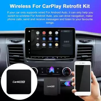 2 в 1 беспроводной адаптер для CarPlay Dongle Box для Android Auto Car
