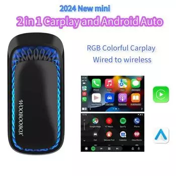 2 в 1 беспроводной автомобильный адаптер Carplay USB автомобильный ключ Plug and Play CarPlay Smart Box Bluetooth WiFi для проводных автомобилей Apple Carplay