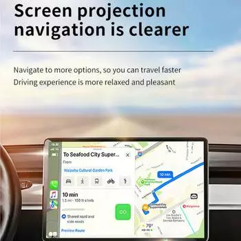 2 в 1 беспроводной Carplay Android Auto беспроводной Carplay адаптер Smart Dongle 5G Wifi для Benz Chevrolet Ford Honda Fast Connect чёрный