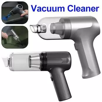 2 в 1 беспроводной мини-пылесос 13000 Па ручной пылесос для всасывания и выдувания с 4 всасывающими насадками + 2 щетками