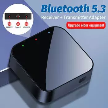 2 в 1 Bluetooth 5,3 приемник-передатчик 3,5 мм разъем AUX стерео музыкальный плеер беспроводной аудиоадаптер для наушников ПК ТВ