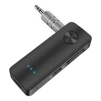 2 в 1 Bluetooth-совместимый автомобильный адаптер 5.3 3,5 мм AUX для тренажерного зала в самолете, лодке