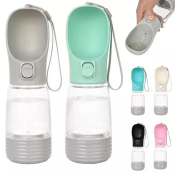 2 в 1 чашка для воды для собак для маленьких средних собак, кошек, портативная, сильная, удобная, уличная бутылка для воды для щенков, котят, бигля, товары для домашних животных