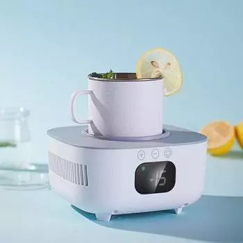 2 в 1 чашка нагреватель охладитель чашка пивная бутылка банка для напитков охлаждающая кружка охладитель для напитков подставка Samrt термостатическая чашка 220 В белый