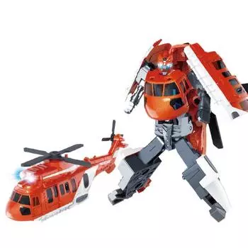 2 в 1 Деформирующийся Робот Поезд Бульдозер Инженерная Машина Робот Детская Игрушка Helicopter