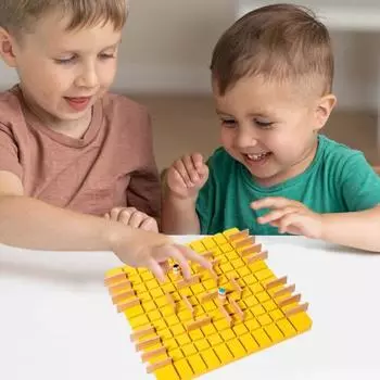 2-в-1 детская шахматная настольная игра 45692 игрока логика мышление тренировка настольная деревянная