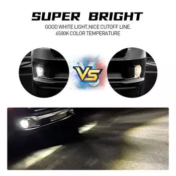 2-в-1 для Dodge Ram 1500 2013 2014 2015 2016 2017 2018 светодиодные противотуманные фары DRL дневные ходовые огни белые водонепроницаемые автомобильные аксессуары