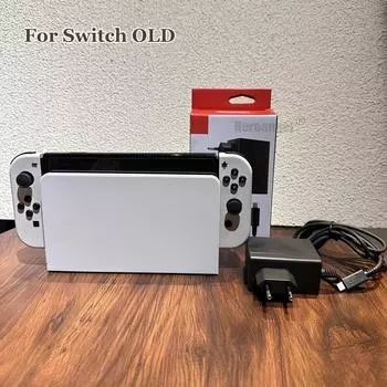 2 в 1 для Nintendo Switch OLED зарядная док-станция HDMI-совместимая док-станция для телевизора подставка + для Switch OLED адаптер переменного тока блок питания