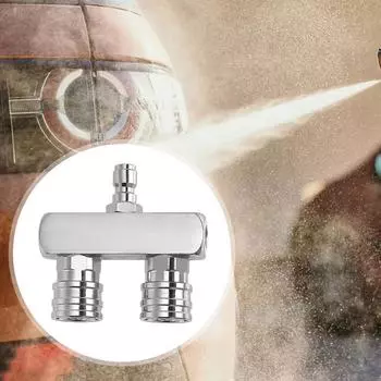 2-в-1 двойной адаптер для насадки, самоблокирующийся адаптер с двойной головкой для мойки автомобиля, насадка для мойки под давлением, мойка автомобиля C8C5