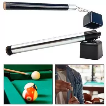 2-в-1 формирователь наконечника для кия, ремонтный наконечник для кия, аксессуары, компактный размер, портативный держатель для мела для бильярдного бассейна, инструмент для формирования наконечника кия чёрный