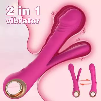 2 в 1 G точка клиторальный вибратор для женщин клитор стимулятор анальная пробка женский мастурбатор анальная пробка дилдо секс игрушки для взрослых