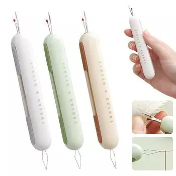 2 в 1 игольные нитевдеватели, вспарыватели швов, устройство для удаления швов и нитевдеватель, бытовые ручные швейные инструменты, швейные аксессуары 1pcs жёлтый