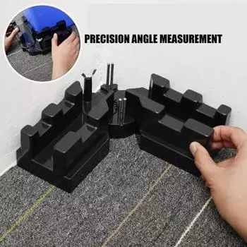 2-в-1 инструмент для измерения углов резки, точная торцовочная пила, транспортир, точный инструмент для резки углов резки для обустройства дома чёрный