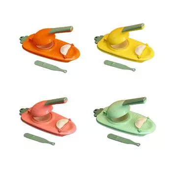 2-в-1 инструмент для обертки для пельменей, пищевой класс, ручная форма для обертки для пельменей, экономичная выпечка, кондитерские изделия для домашней кухни, гаджеты розовый