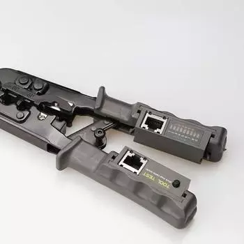 2 в 1 инструмент для обжима сетевого кабеля RJ45 8P6P4P трехфункциональный тестер трещоточный инструмент сквозные отверстия сетевой кабель плоскогубцы ручной инструмент