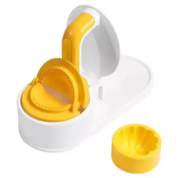 2-в-1 Эффективная ручная машина для приготовления пельменей Тесто Пресс-форма для выпечки Тесто DIY Инструмент Форма для обертывания V0M5 Green-One size