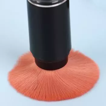 2 в 1 Кисть для нанесения тональной основы Пустая дорожная кисть для румян с заправляемым флаконом для рассыпчатой пудры Баночка для макияжа Косметические инструменты чёрный