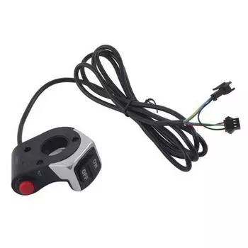 2 в 1 Кнопка включения звукового сигнала для электрического велосипеда, горного велосипеда, электровелосипеда, скутера