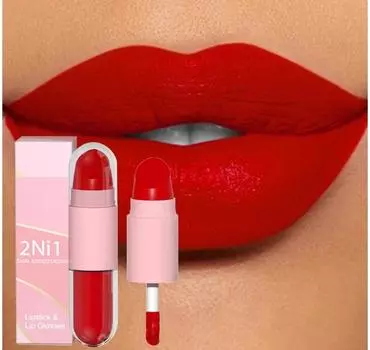 2 в 1 белая помада матовый блеск для губ стойкая водостойкая помада тинт для губ на Хэллоуин декоративная косметика для женщин