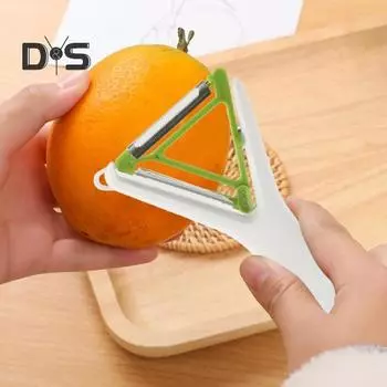 2-в-1 кухонный нож из нержавеющей стали, терка, измельчитель, простой в использовании компактный инструмент для очистки овощей, фруктов, нарезки, кухонный гаджет жёлтый