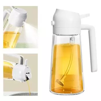 2 в 1 кухонный распылитель масла 470 мл распылитель оливковой кислоты из нержавеющей стали для приготовления барбекю выпечка масло дозатор аксессуары