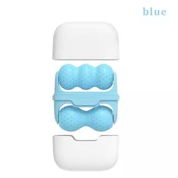 2 в 1 Ледяной роллер для лица и глаз для снятия боли, роллер для холодного массажа лица, средство для ухода за кожей, снятие боли, инструмент для ухода за макияжем синий