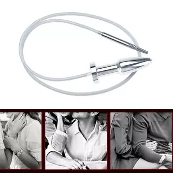 2 в 1 Лошадиный глаз палочка подключается к анальной пробке система орошения клизма очистка внутреннего кровообращения стимуляция секс-игрушки A