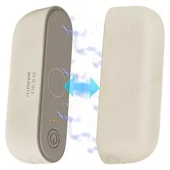 2 в 1 Магнитная грелка для рук Электрическая грелка для рук USB-C Перезаряжаемый раздельный карманный обогреватель 3 температурных режима Быстрый нагрев для зимы белый