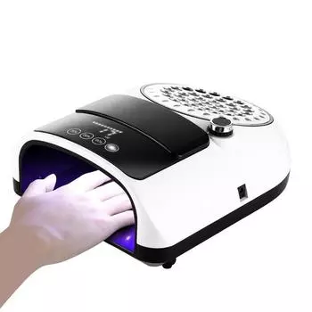 2-в-1 машина для сушки ногтей, 126 Вт, машина для фототерапии ногтей, 60 Вт, настольный пылесос для ногтей, фильтр можно заменить US Plug