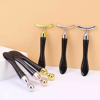 2 в 1 Массажная палочка для лица и глаз Аппликатор для крема для кожи вокруг глаз от морщин, темных кругов, лифтинга лица, смешивания, лопаточки, мини-ложка