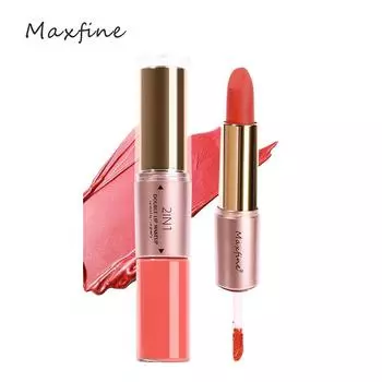 2 в 1 матовая помада, стойкие блески для губ, высокопигментированная цветная водостойкая стойкая помада для женщин и девушек 01 COLOR