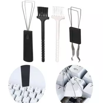 2 в 1 механический съемник колпачков для клавиш, универсальный съемник вала для клавиш, экстрактор для кнопок на клавиатуре, сменный инструмент для чистки 4-piece set белый