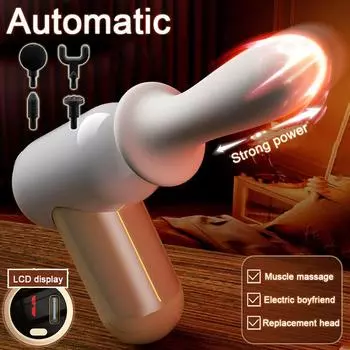 2 в 1 Мини Телескопический Пистолет Машина Многочастотный Вибратор G-точка Оргазм Мастурбация Машина Массажер Тела Секс-Игрушки для Женщин