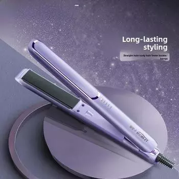 «2-в-1 мини-выпрямитель для волос и щипцы для завивки — портативная электрическая нагревательная шина двойного назначения» слоновая кость