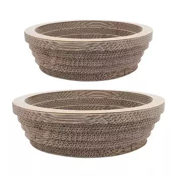 2 в 1 миска-когтеточка для кошек круглая коврик для кошек многофункциональная когтеточка для кошек шезлонг для Grindi Large Diameter About: 40cm/15.