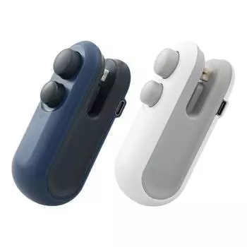 2 в 1 многофункциональный мини-запайщик пакетов, резак, портативная машина для повторной запайки White