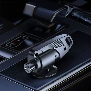 2-в-1 многофункциональный молоток безопасности нож для резки ремней безопасности автомобиля аварийный разбиватель окон автомобиля спасательное устройство спасательный инструмент чёрный