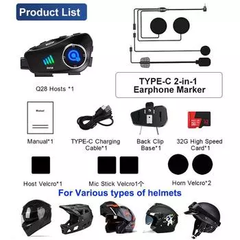 2 в 1 мотоциклетный шлем Bluetooth-гарнитура беспроводной Wi-Fi мотоциклетный видеорегистратор 1080P HD камера Громкая связь вызов музыка наушники Motos водонепроницаемый видеорегистратор