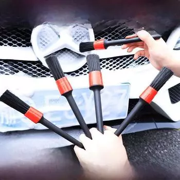 «2-в-1 Мягкая щетка для мытья автомобиля, для чистки щелей в салоне и воздуховодов» 5-pack